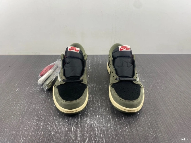 Bmlin 1 TRAVIS OG SP LOW JORDAN AIR SCOTT 'BLACK X OLIVE' DM7866-002 0716